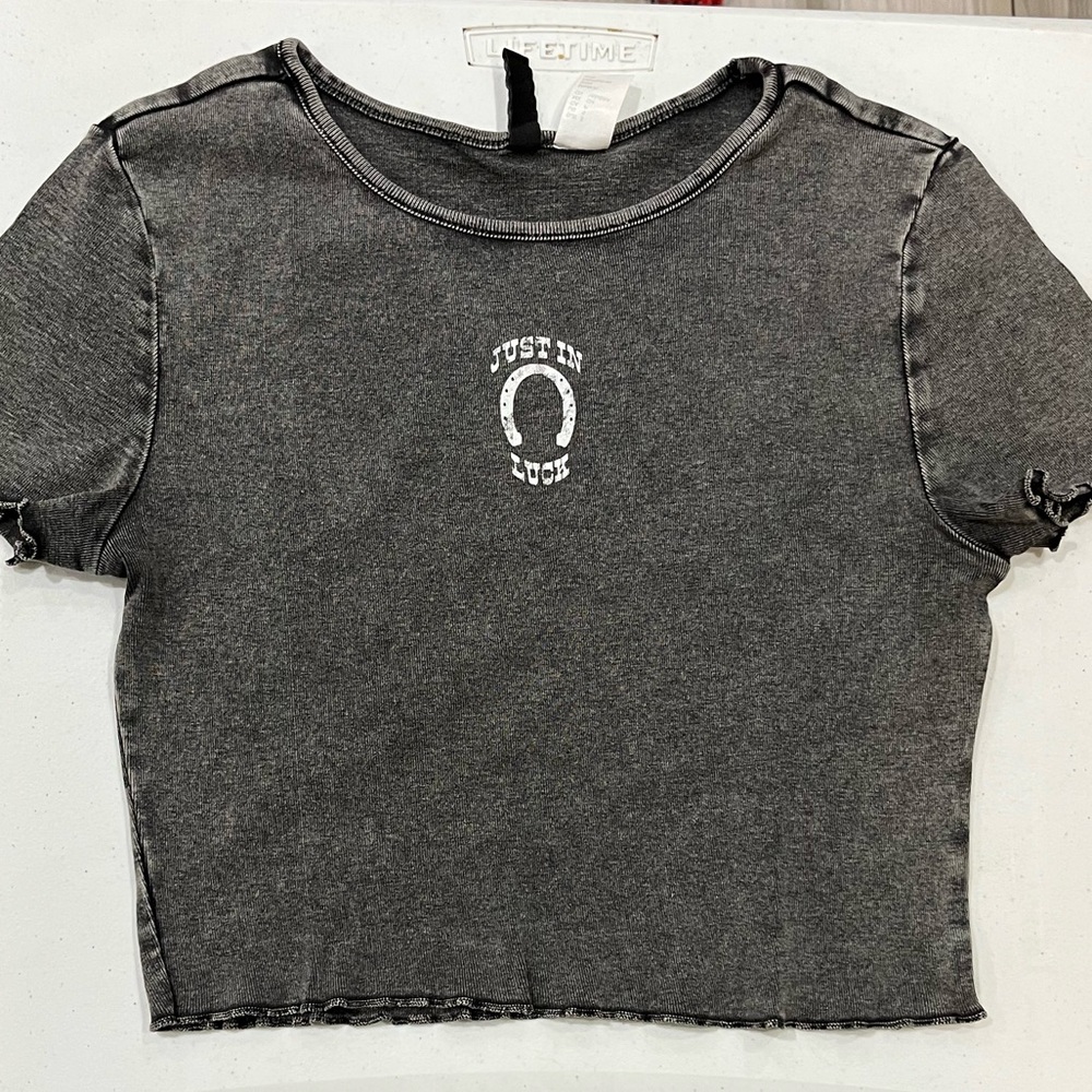 Divided “Just In Luck” Crop Top